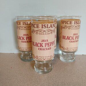 Spice Island Vintage Java Black Pepper Glasses, set of 4